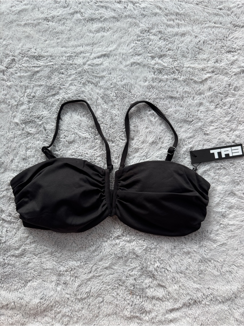 TA3 Converty Bandeau Bikini Top Black Medium